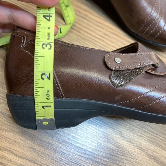 Dansko Womens 38 7.5 8 Franny Loafer Slip On Shoes Burnished Leather Adjustable - Picture 8 of 11